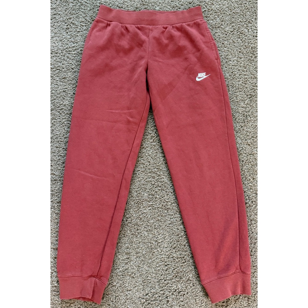 Nike Womens Sportswear Essential Fleece Joggers Rose Red XL Sweatpants